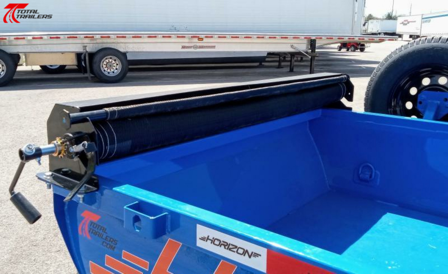 New Horizon Trailers 10' Dump Trailer 7630LB, 18" Sides, Tarp, Ramps, Spare