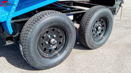 New Horizon Trailers 10' Dump Trailer 7630LB, 18" Sides, Tarp, Ramps, Spare