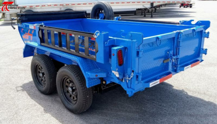 New Horizon Trailers 10' Dump Trailer 7630LB, 18" Sides, Tarp, Ramps, Spare