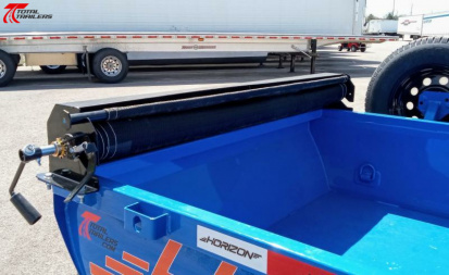 New Horizon Trailers 10' Dump Trailer 7630LB, 18" Sides, Tarp, Ramps, Spare