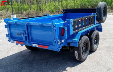 New Horizon Trailers 10' Dump Trailer 7630LB, 18" Sides, Tarp, Ramps, Spare