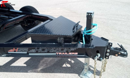 New Horizon Trailers 10' Dump Trailer 7630LB, 18" Sides, Tarp, Ramps, Spare