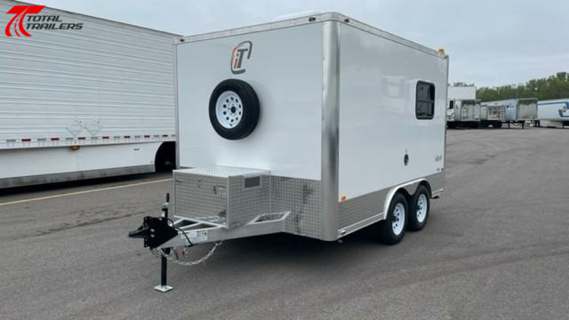New Intech 8 X 12 Aluminum Fiber Optic Splicing Trailer w/ Generator