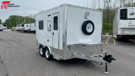 New Intech 8 X 12 Aluminum Fiber Optic Splicing Trailer w/ Generator