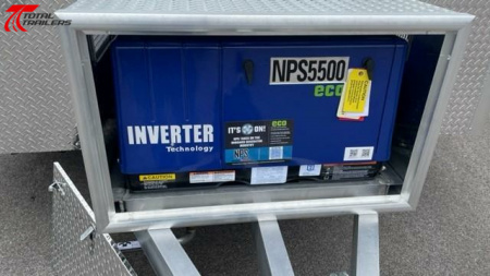 New Intech 8 X 12 Aluminum Fiber Optic Splicing Trailer w/ Generator