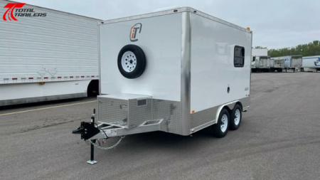 New Intech 8 X 12 Aluminum Fiber Optic Splicing Trailer w/ Generator