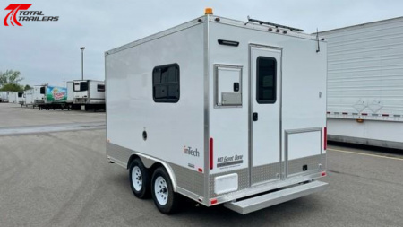 New Intech 8 X 12 Aluminum Fiber Optic Splicing Trailer w/ Generator