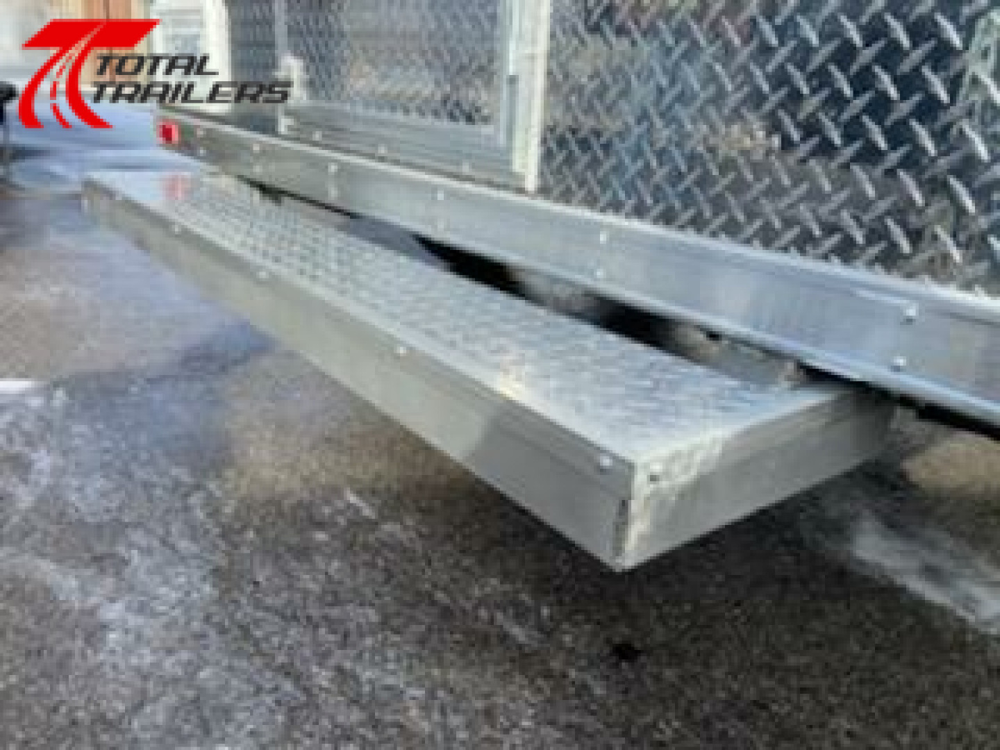 New Intech 7 X 12 Aluminum Fiber Optic Splicing Trailer
