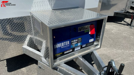 New Intech 7 X 12 Aluminum Fiber Optic Splicing Trailer