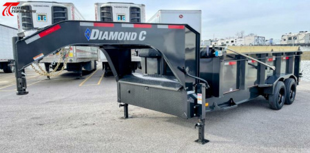 New Diamond C Trailers LPT 208 (18,000lb) GVWR GOOSENECK DUMP TRAILER