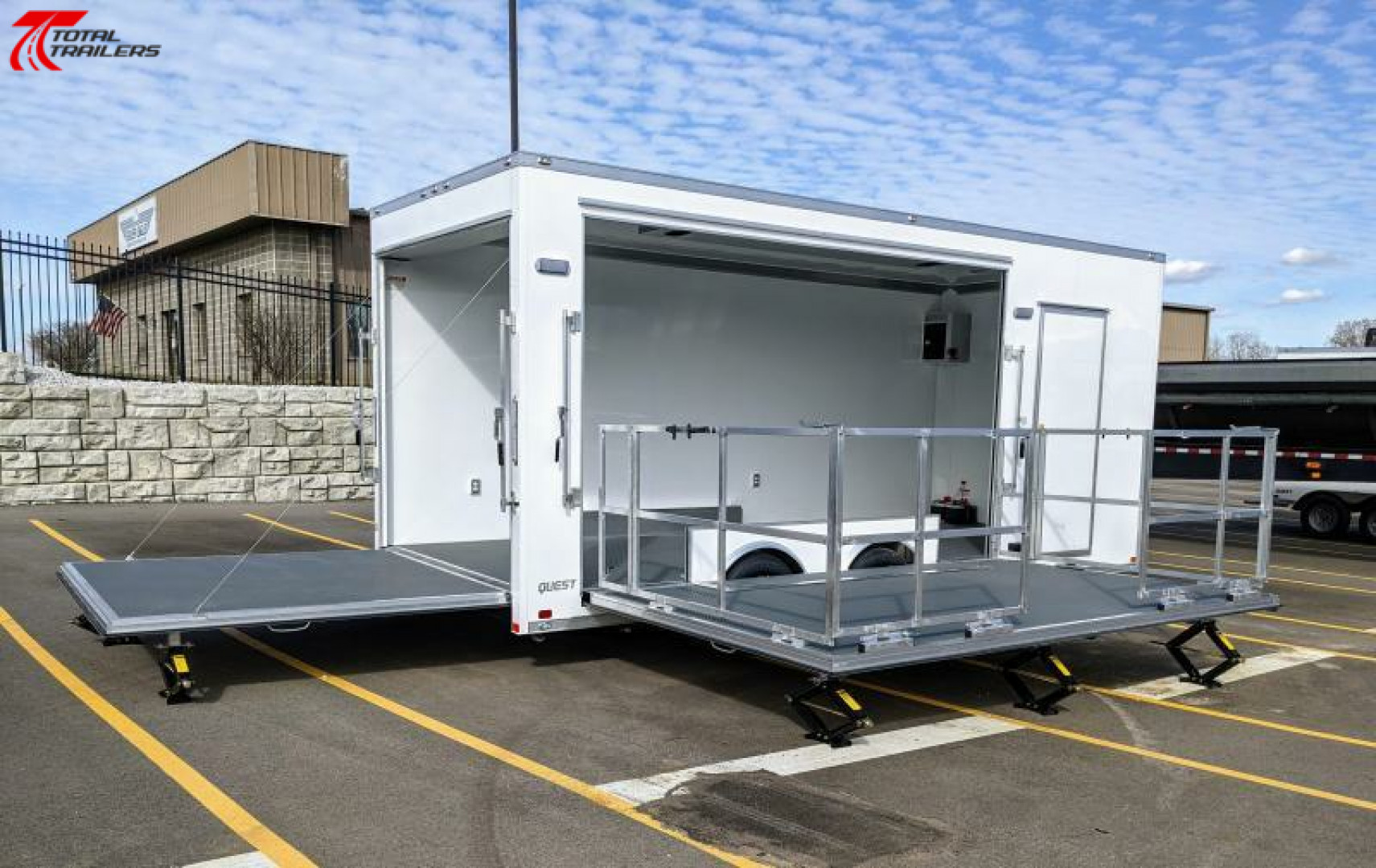 New 20' Mobile Marketing Base Stage Trailer