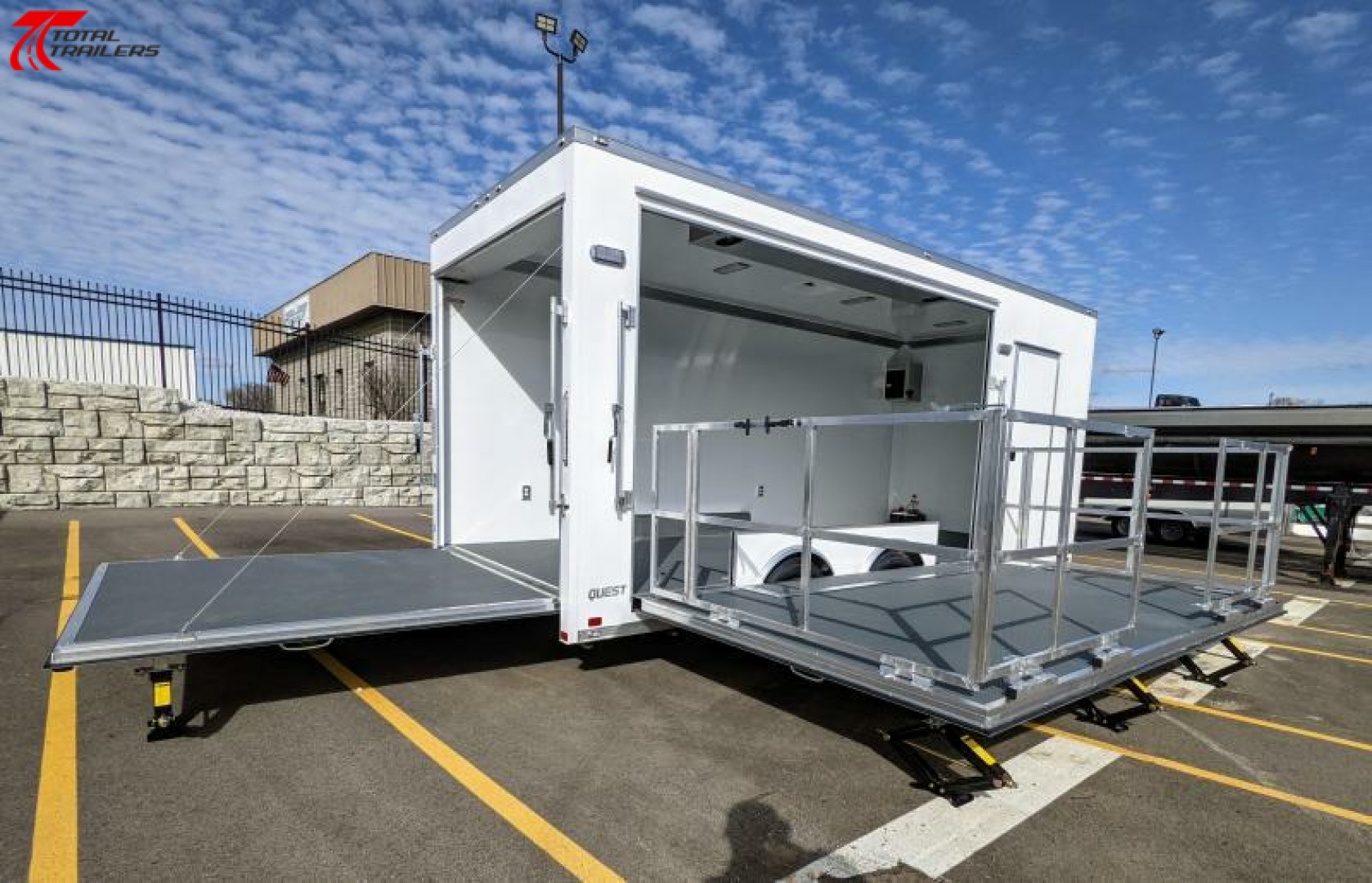New 20' Mobile Marketing Base Stage Trailer