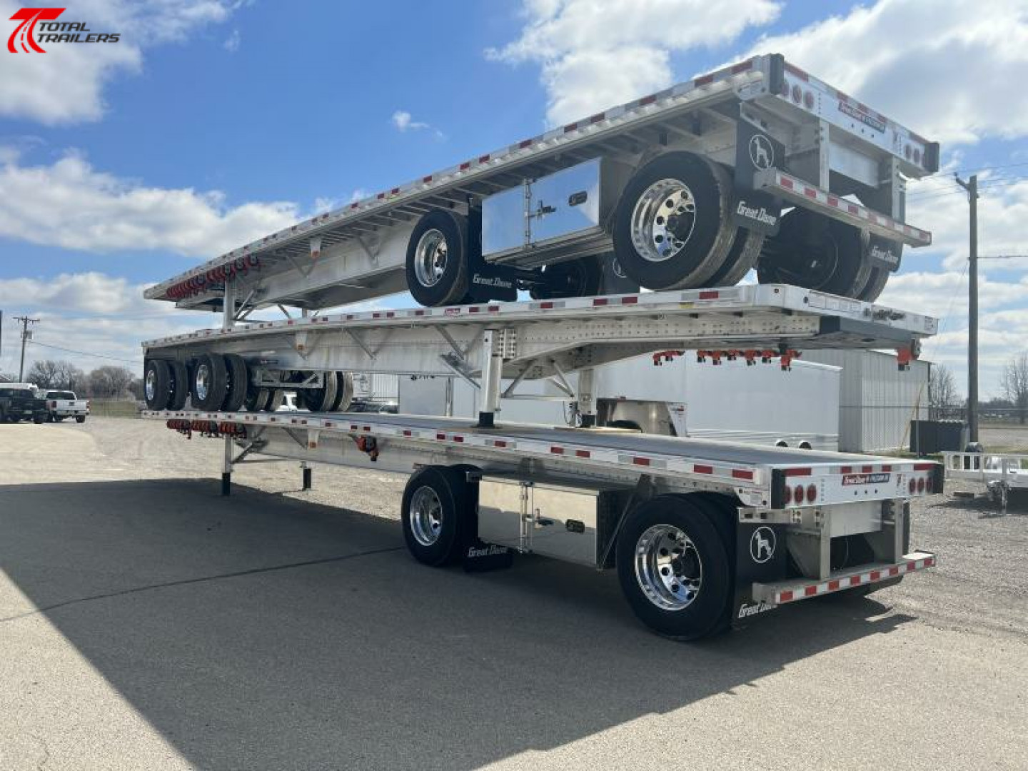 Used $1200/MONTH 2024 Great Dane 48' FLATBED SEMI TRAILER FOR SALE, RENT, OR LEASE TO OWN