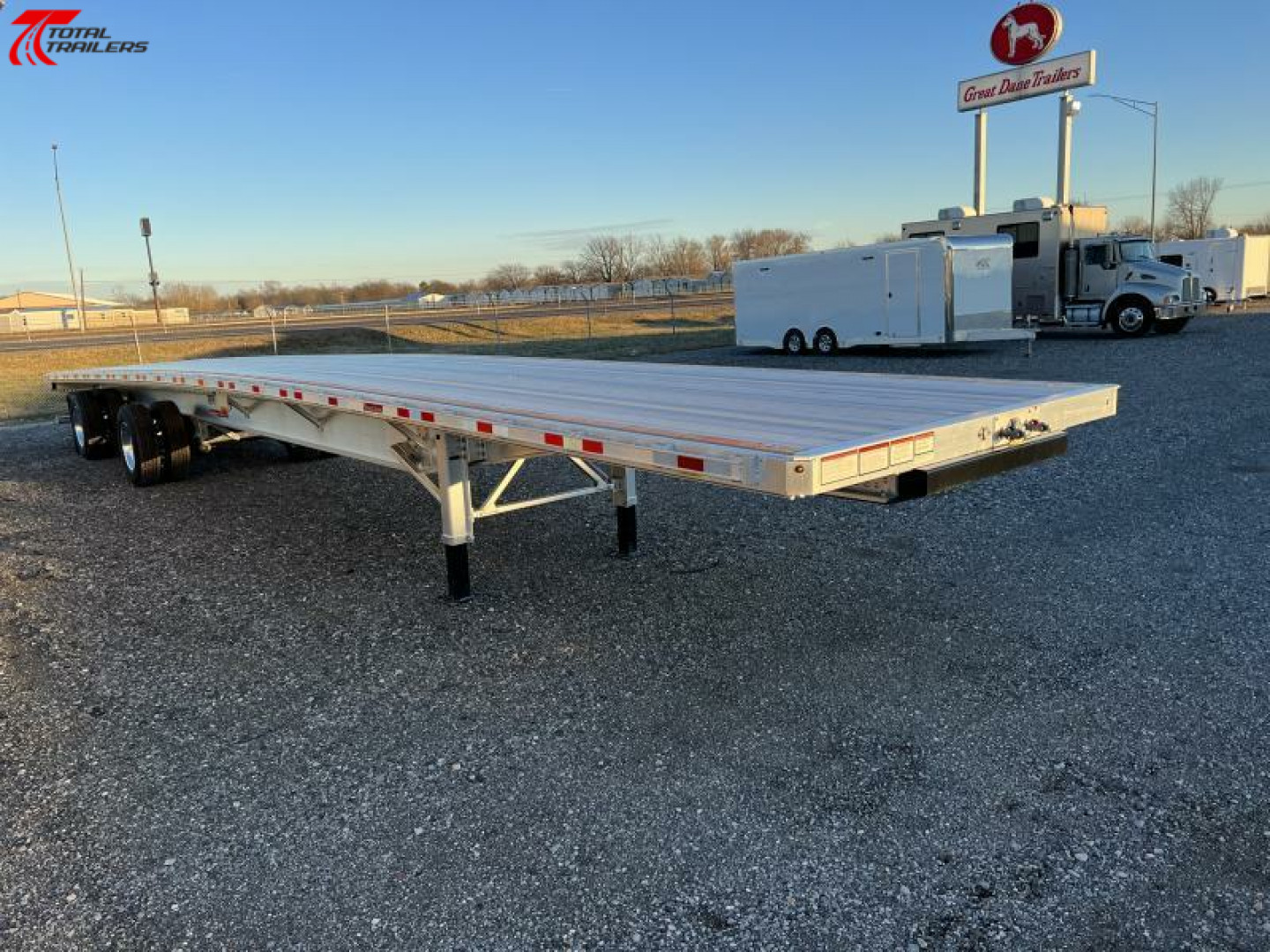 New $1200/MONTH 2024 Great Dane FOR SALE OR RENT TO OWN- 53' Aluminum Flatbed Semi Trailer
