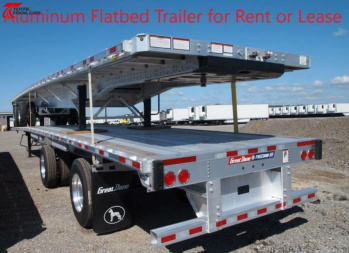 New $1200/MONTH 2024 Great Dane FOR SALE OR RENT TO OWN- 53' Aluminum Flatbed Semi Trailer