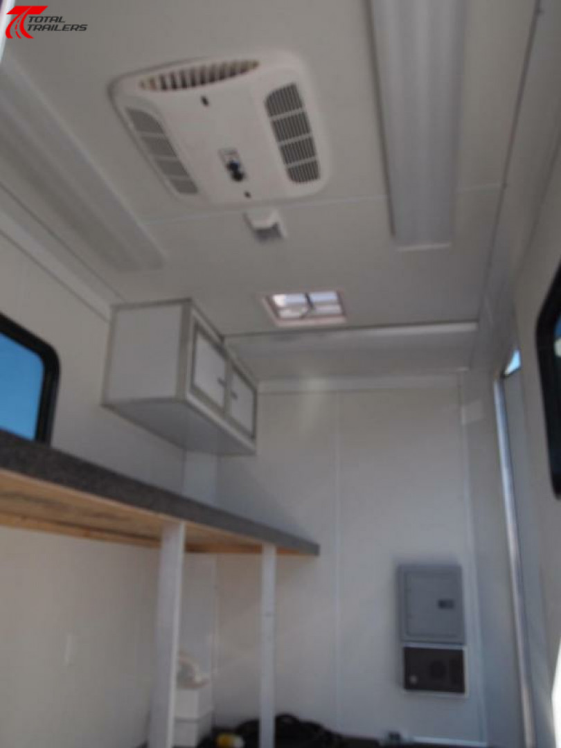 New 6x10 Office Trailer w/ AC, Desk, Cabinets