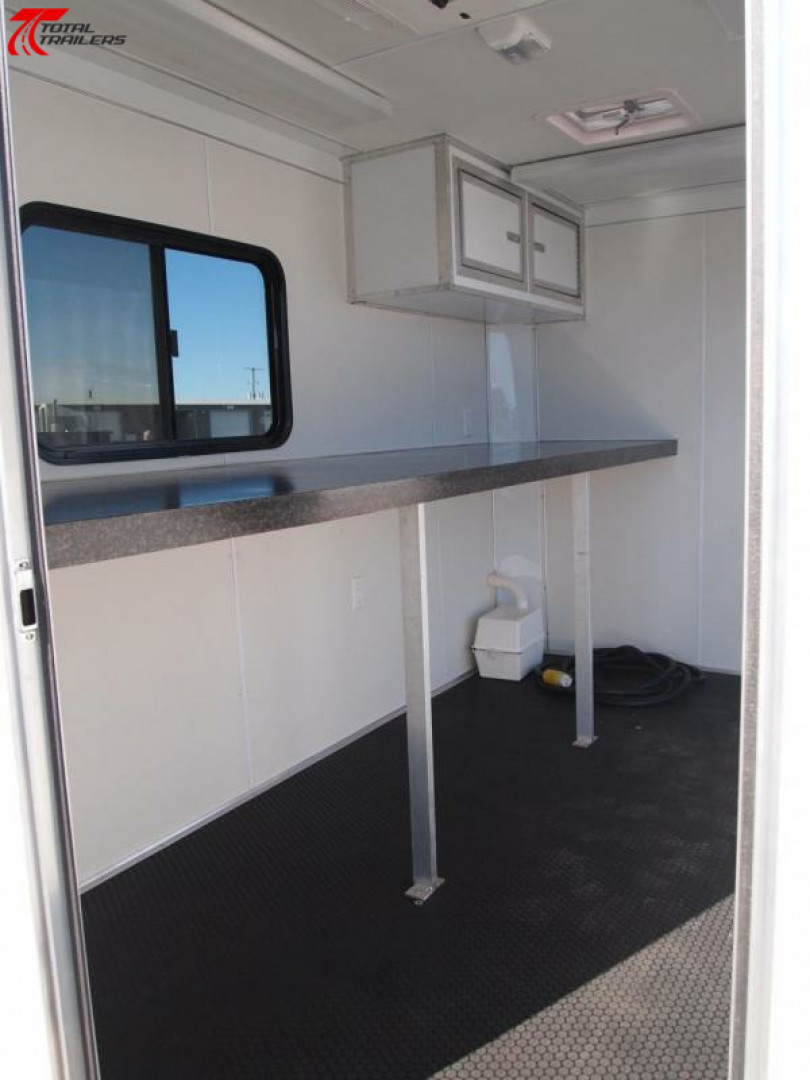New 6x10 Office Trailer w/ AC, Desk, Cabinets