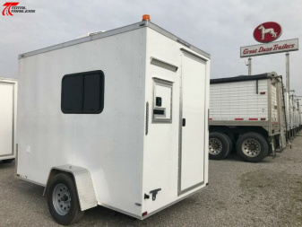 New 6x10 Office Trailer w/ AC, Desk, Cabinets