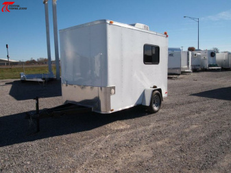 New 6x10 Office Trailer w/ AC, Desk, Cabinets