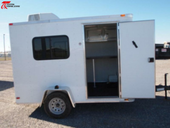 New 6x10 Office Trailer w/ AC, Desk, Cabinets