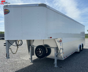 New CLEARANCE! Sundowner Trailers 8.5 x 32 Aluminum Gooseneck Enclosed Cargo Trailer