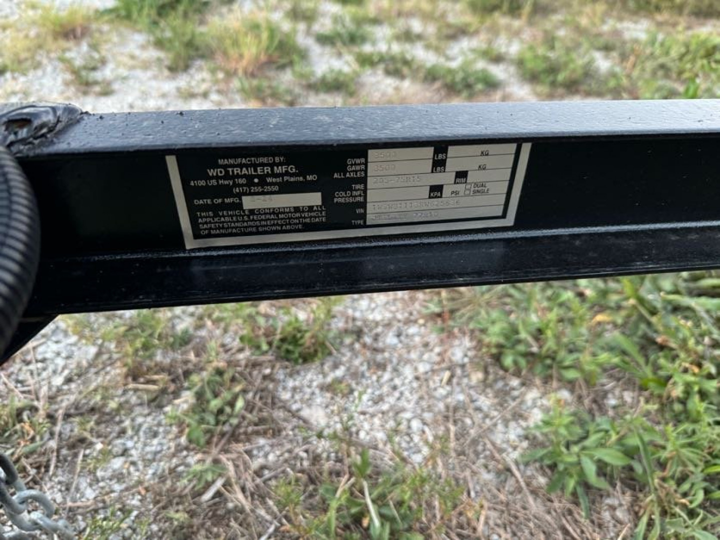 New 2025 WD Utility Trailer77'X10"