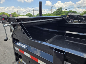 New 7 x 16 Sure-Trac *PRO SERIES* Telescopic Dump Trailer, 15.4k GVWR ** 7 ga. Floor, Ext. Tongue, Tarp, Stab. Jacks, Batt Charger, Pintle Ring