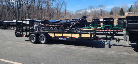 New 7 x 20 Sure-Trac Tube Top Utility Trailer 10k