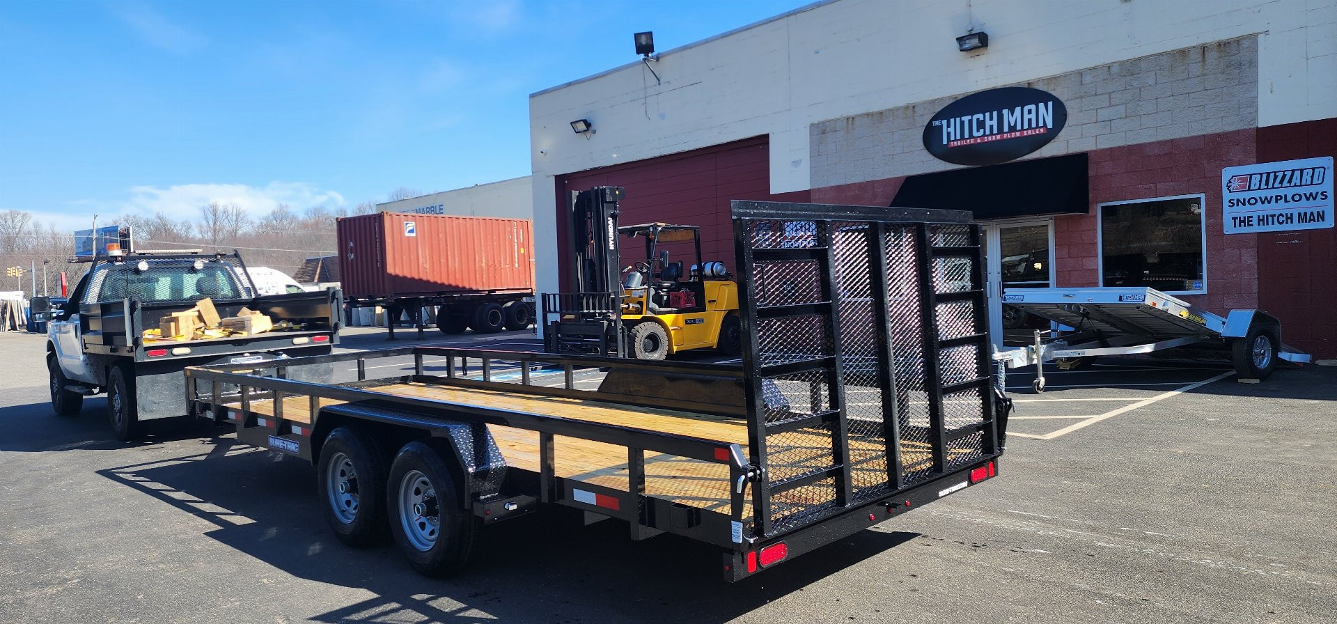 New 7 x 20 Sure-Trac Tube Top Utility Trailer 10k