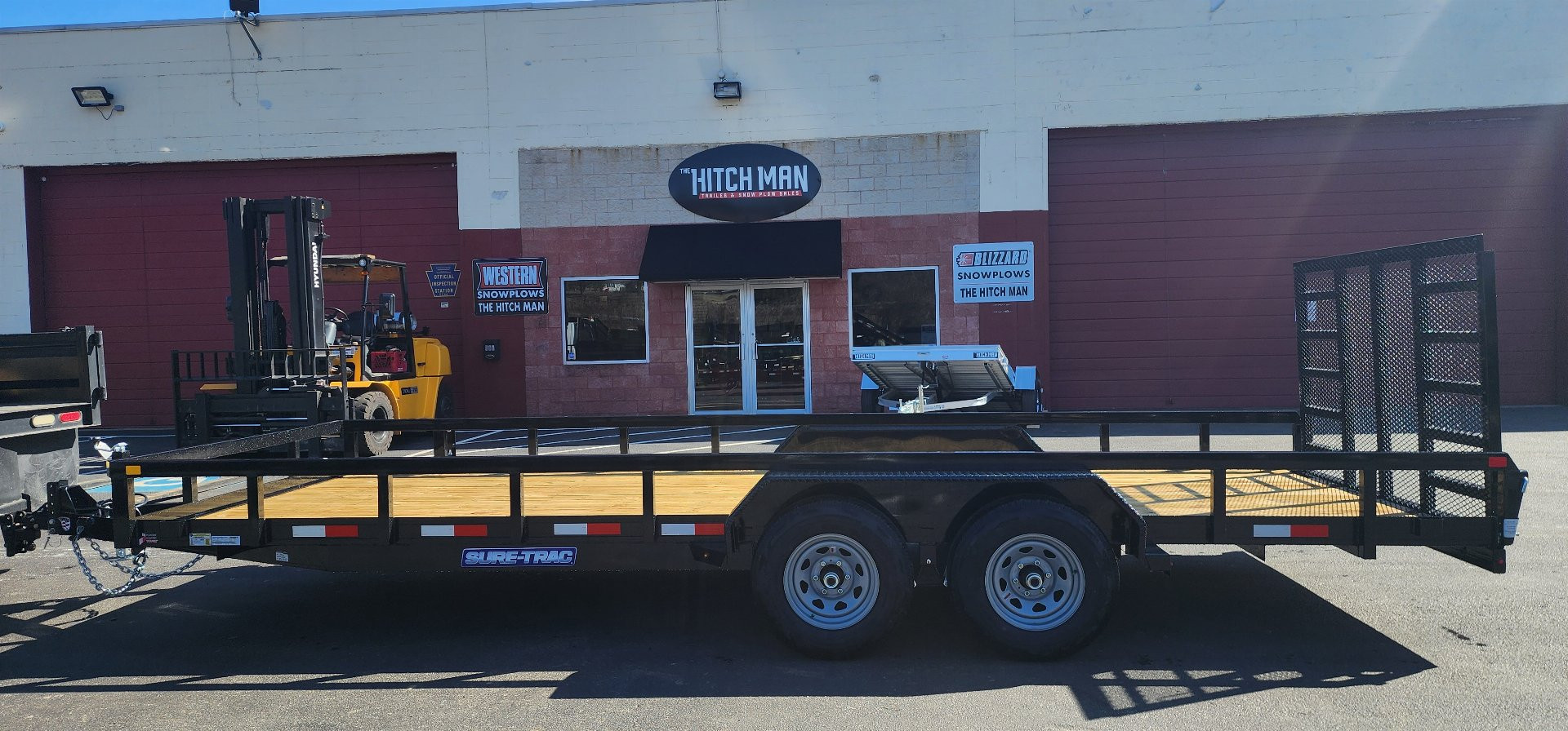 New 7 x 20 Sure-Trac Tube Top Utility Trailer 10k