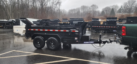 New 6 x 10 Sure-Trac Low-Pro Single Ram Dump Trailer 10k**w/ Stabilizer Jacks