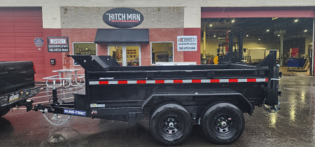 New 6 x 10 Sure-Trac Low-Pro Single Ram Dump Trailer 10k**w/ Stabilizer Jacks