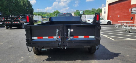 New 6 x 10 Sure-Trac Low-Pro Single Ram Dump Trailer 7k **w/Ramps & Stab Jacks