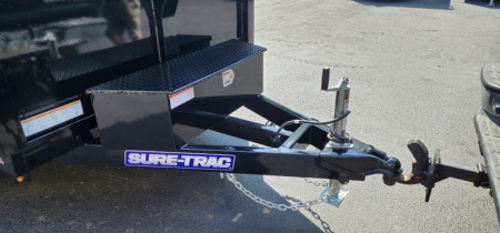 New 6 x 10 Sure-Trac Low-Pro Single Ram Dump Trailer 7k **w/Ramps & Stab Jacks