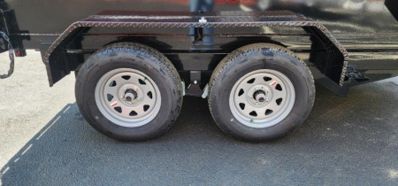 New 6 x 10 Sure-Trac Low-Pro Single Ram Dump Trailer 7k **w/Ramps & Stab Jacks