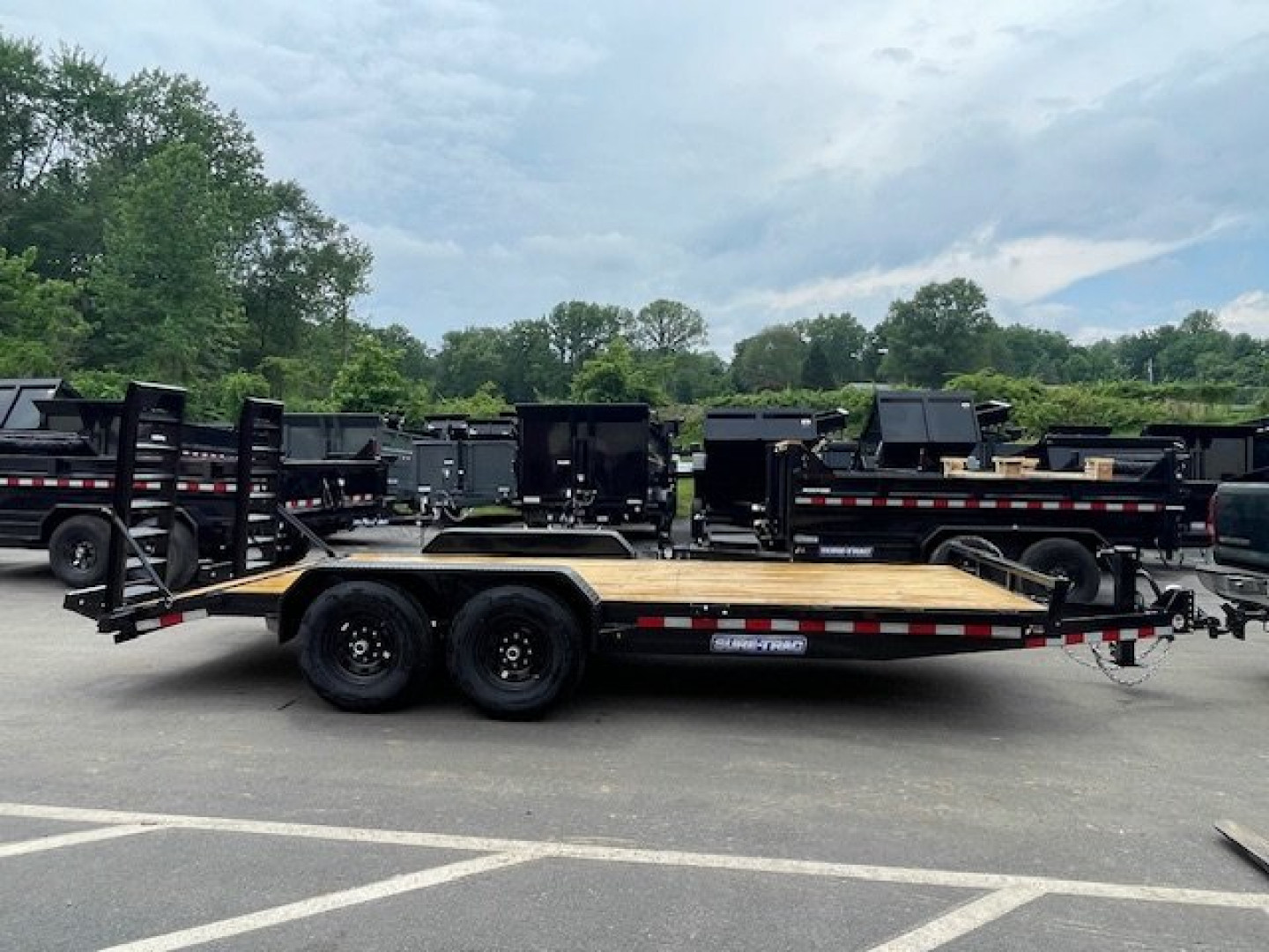 New 7 x 18 (16+2) Sure-Trac Equipment Trailer  14k