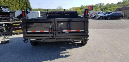 New 7 x 12 Sure-Trac  HD Telescopic Low-Pro Dump 14k  w/Hydraulic Jack