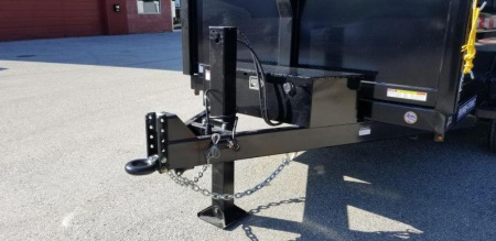New 7 x 12 Sure-Trac  HD Telescopic Low-Pro Dump 14k  w/Hydraulic Jack
