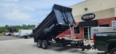 New 7 x 14 Sure-Trac HD Telescopic Dump Trailer 4ft High Sides 14k