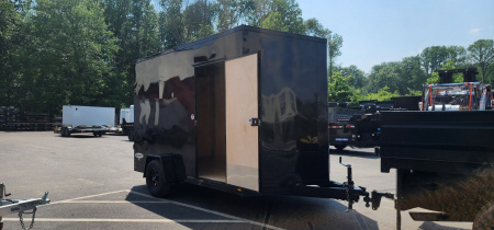 New 7x12 LOOK Element Se V-Nose Blackout Package 5k ****7'6" interior height