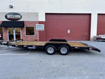 New 7 x 20 (18+2) Sure-Trac C-Channel Car Hauler Trailer  7k