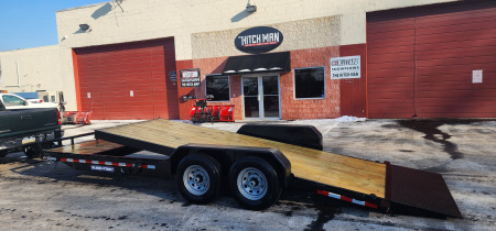 New 7 x 18+4  Sure-Trac Tilt Bed Equipment Trailer  14k