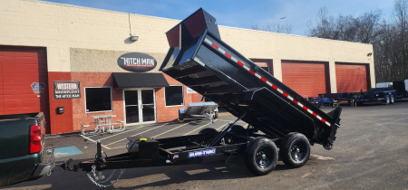 New 6 x 12 Sure-Trac Low-Pro Single Ram Dump Trailer 10k**Stabilizer Jacks