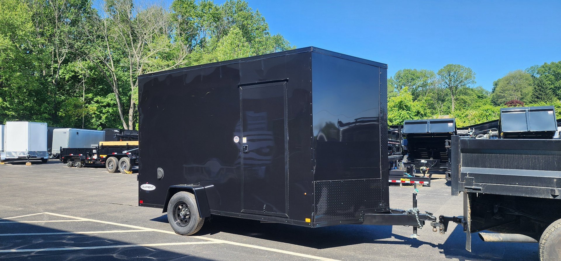 New 7x12 LOOK Element Se V-Nose Blackout Package 5k ****7'6" interior height