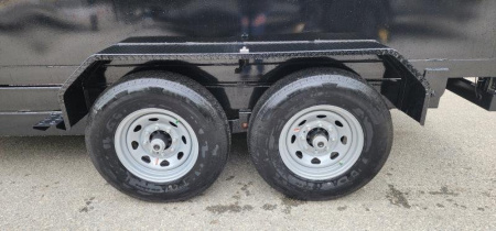 New 7 x 14 Sure-Trac HD Telescopic 4ft High Sides Dump Trailer 14k w/ Hydraulic Jack