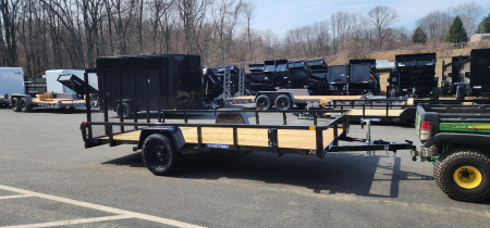 New 7 x 14 Sure-Trac Tube Top Utility Trailer  3k
