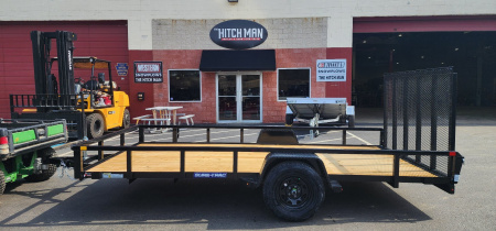 New 7 x 14 Sure-Trac Tube Top Utility Trailer  3k