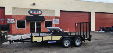 New 7 x 14 Sure-Trac Tube Top Utility Trailer  7k