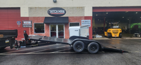 New 7 x 20 BWISE Hydraulic Tilt Equipment /Car Hauler Trailer 10k