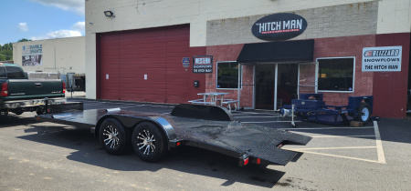 New 7 x 20 BWISE Hydraulic Tilt Equipment /Car Hauler Trailer 10k